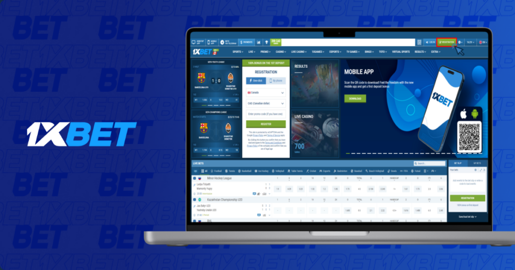 Register an Account at 1xBet