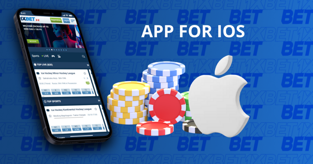 1xBet App for iOS device