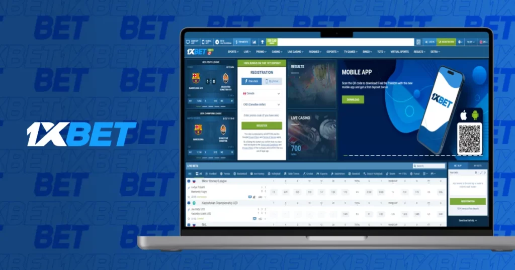 Mencapai Laman Utama 1xBet