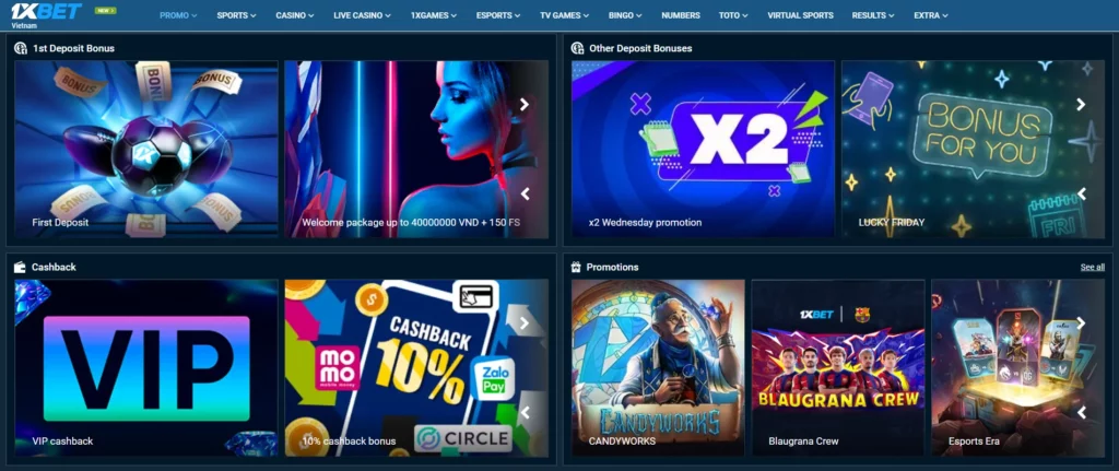 Bonus di 1XBet Casino